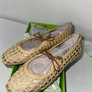 Sam Edelman Beige Woven Loafers